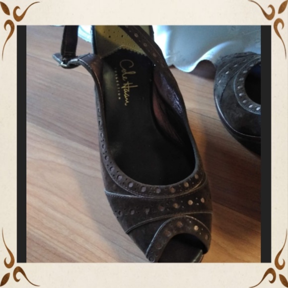 Cole Haan Brown Suede Wedges - Picture 8 of 8